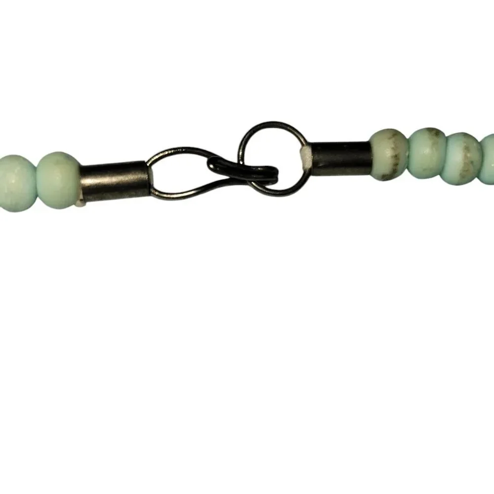 Vintage Beaded Necklace in light Green